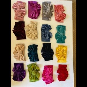 Velvet baby headbands